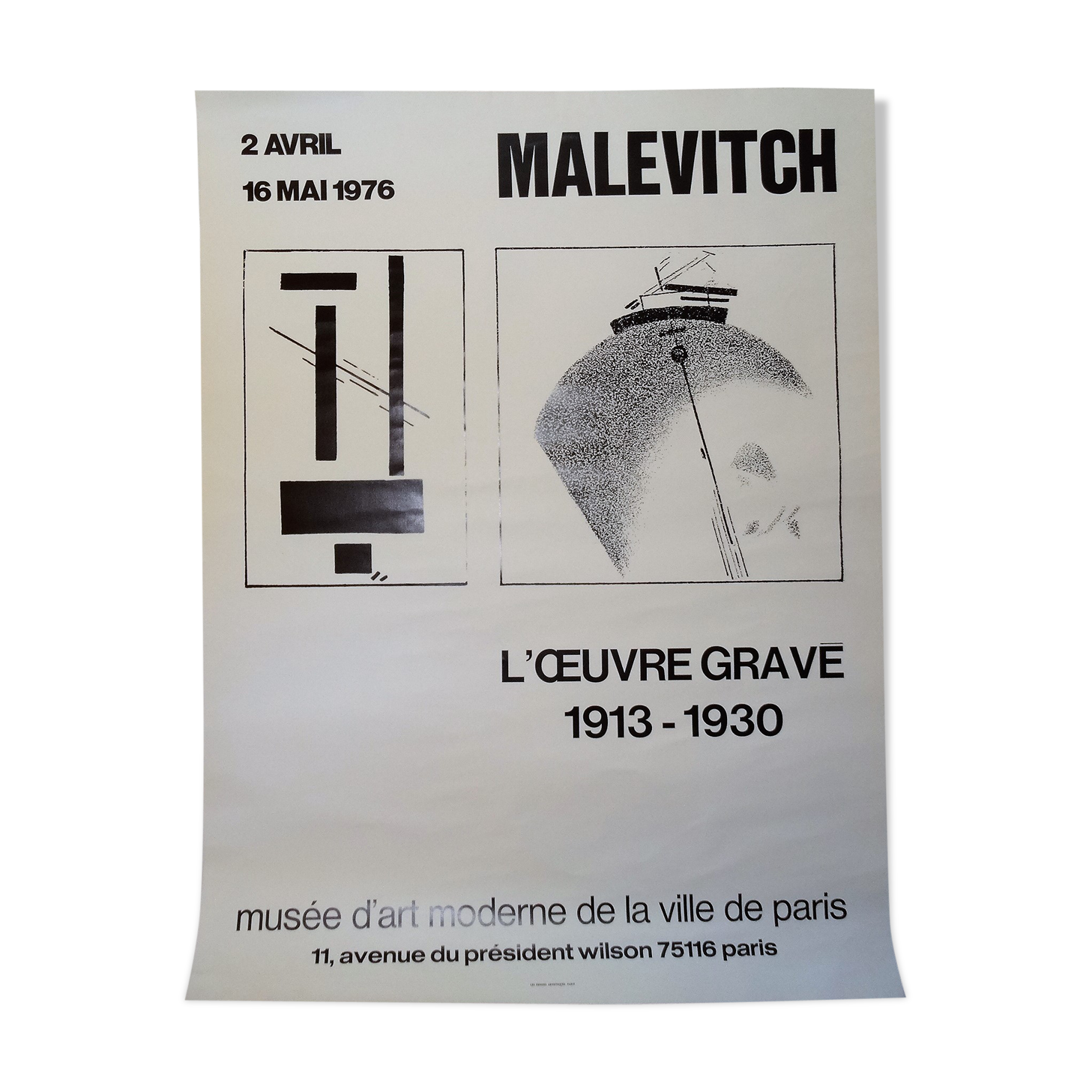 Malevitch exhibition poster the serious work