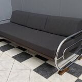 Bauhaus chrome and black daybed / sofa by Hynek Gottwald