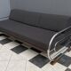 Méridienne / canapé Bauhaus chromé et noir par Hynek Gottwald