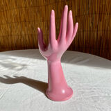 Vase soliflore fig hand in vintage ceramic 70s