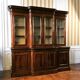 Stamped Victorian bookcase Wylie & Lochhead mahogany end XIX