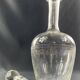 Crystal carafe with needle-engraved decoration 19th century Baccarat Saint Louis