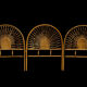 Set of 3 rattan headboards, France 60s