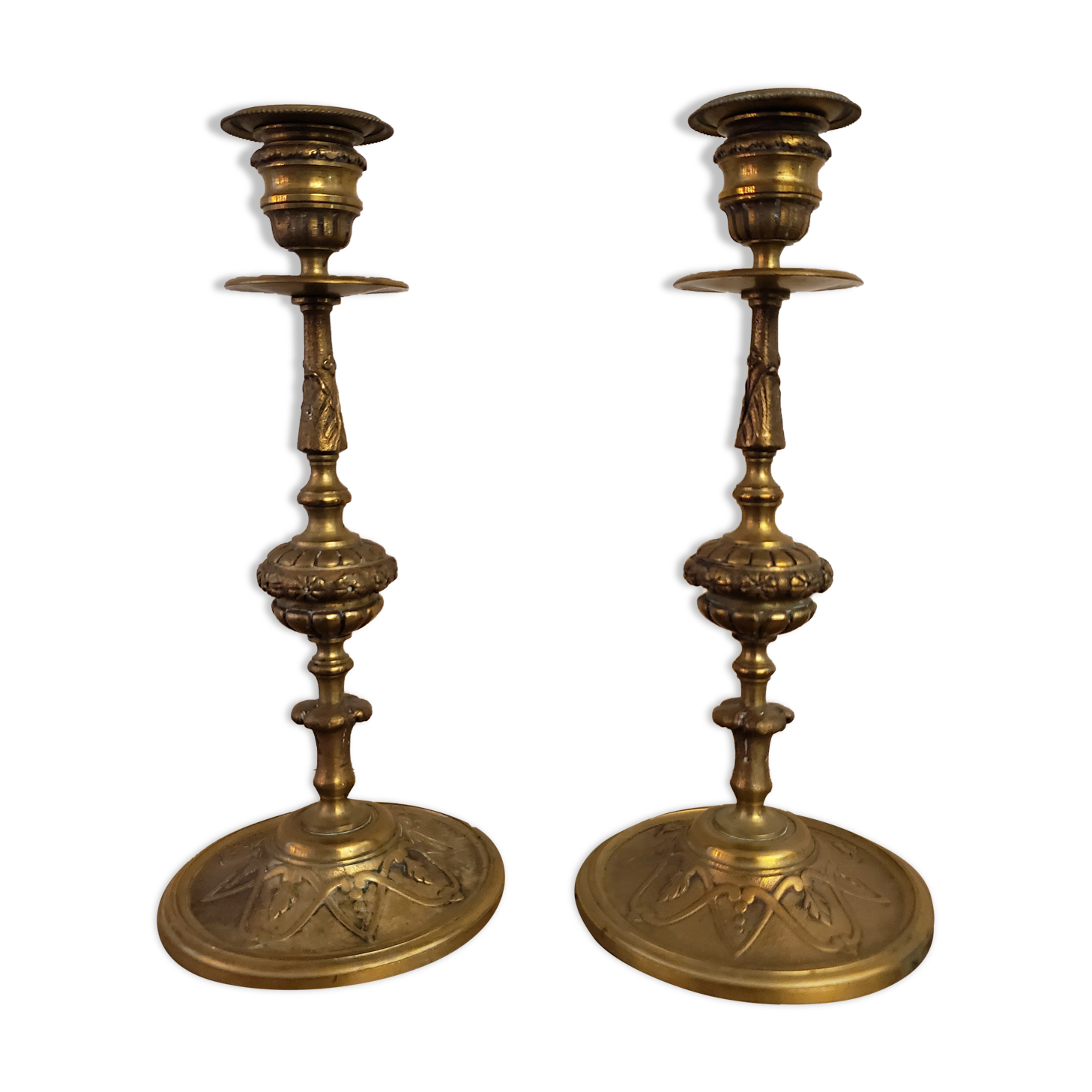 Pair of candle holders
