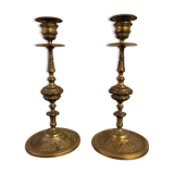 Pair of candle holders