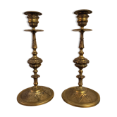 Pair of candle holders