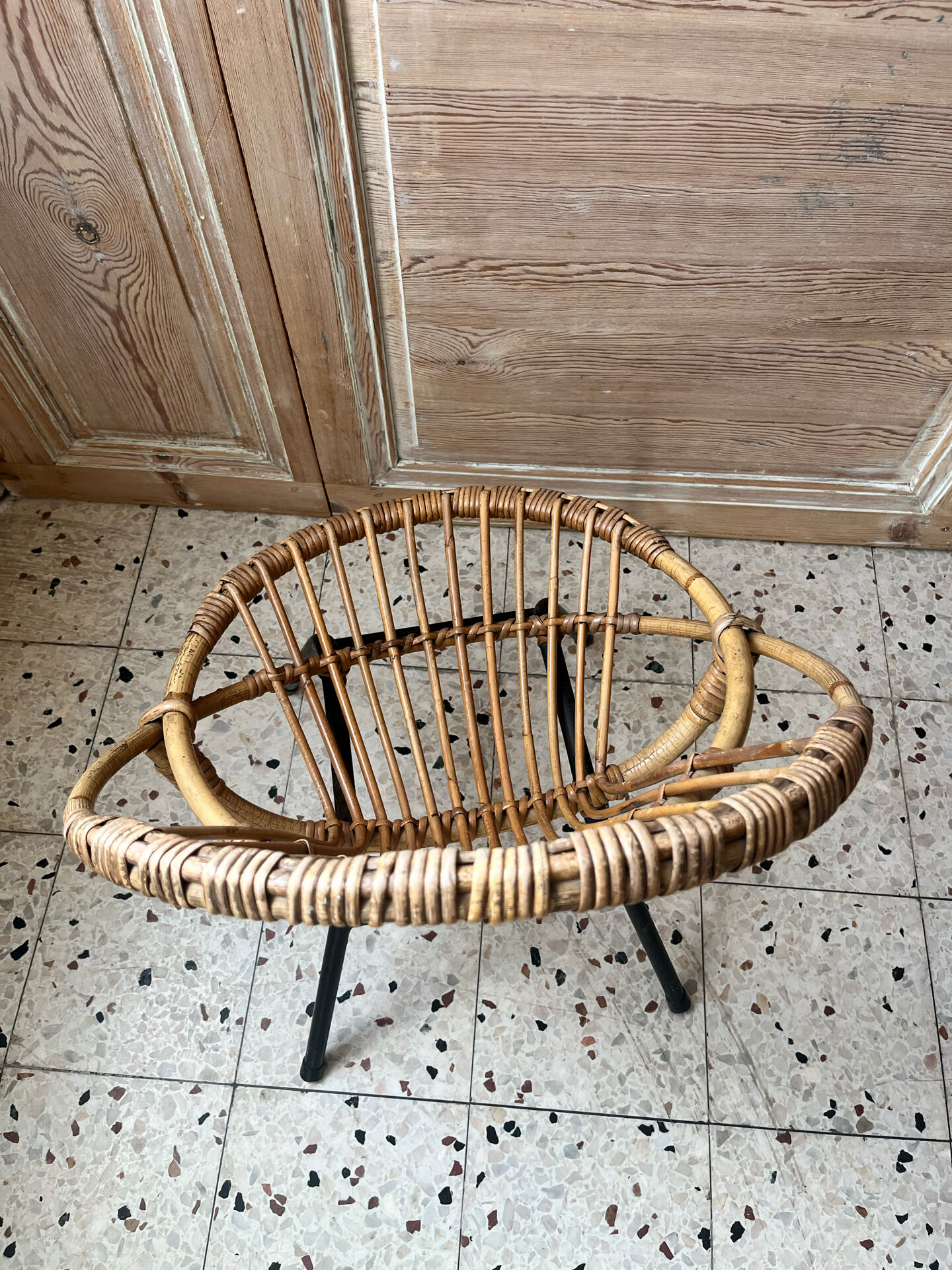 Child's rattan armchair