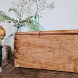 Old wooden drawer with key