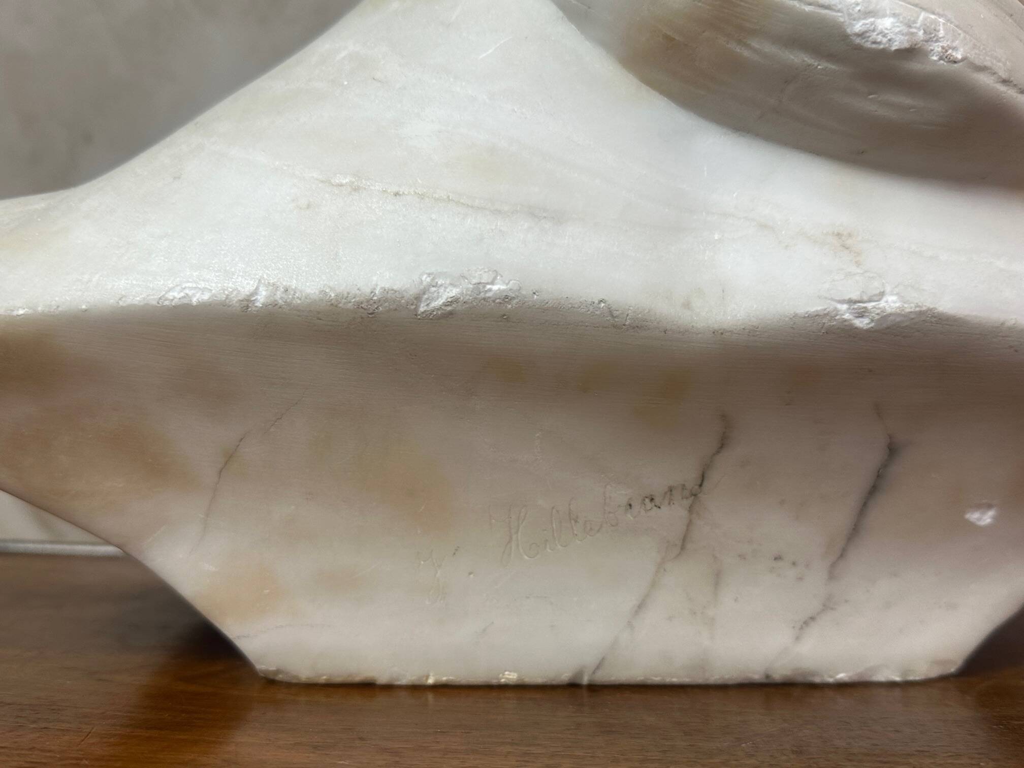 Marble bust of a woman