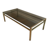 Modernist brass coffee table