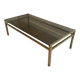 Table basse moderniste en laiton