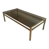 Table basse moderniste en laiton