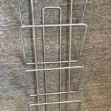 Vintage stainless steel wall vinyl rack