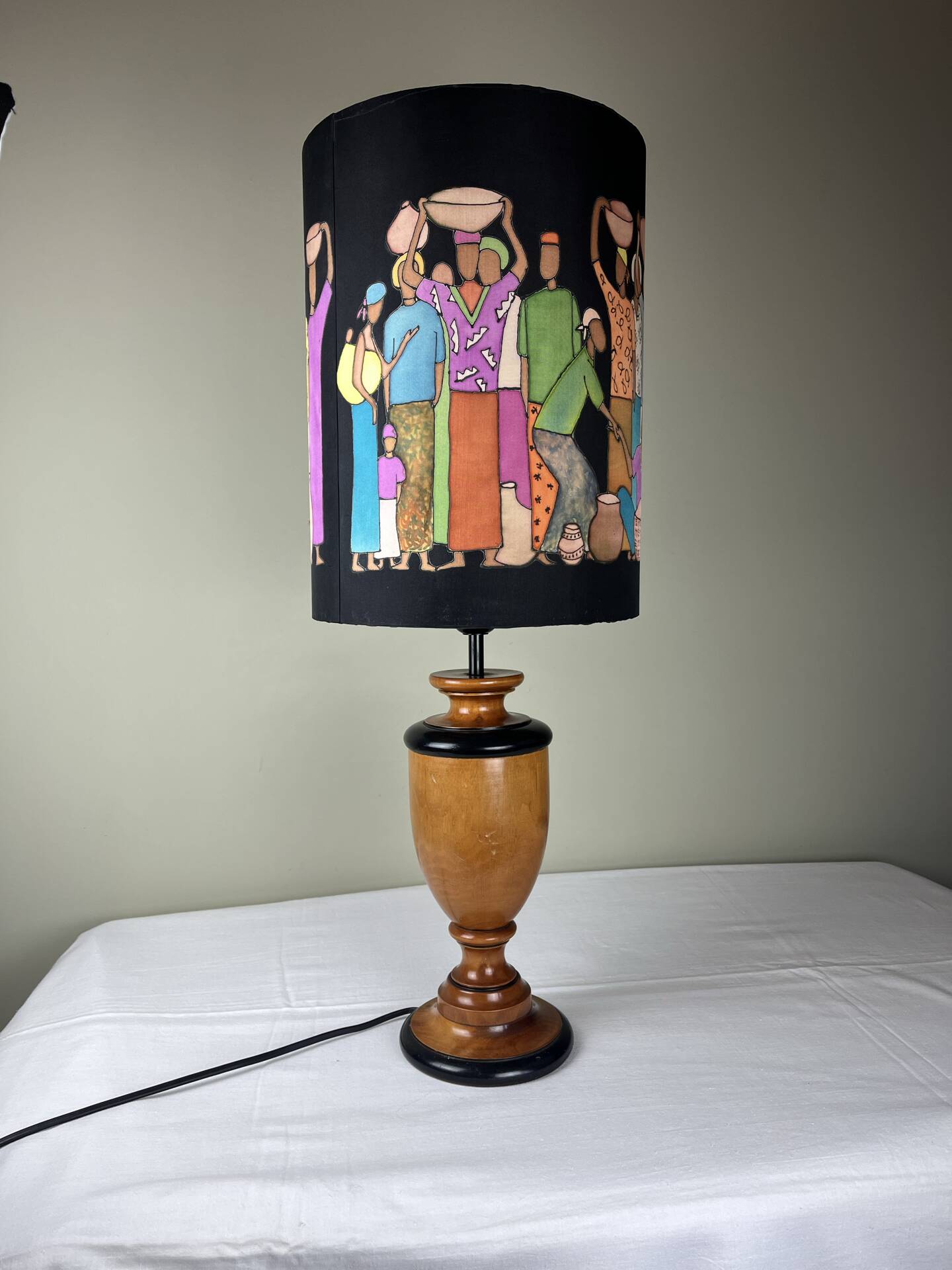 Hand-painted lampshade ambient lamp