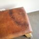 banc vintage en cuir, Tchécoslovaquie années 60, banc de gym, cheval d'arçon