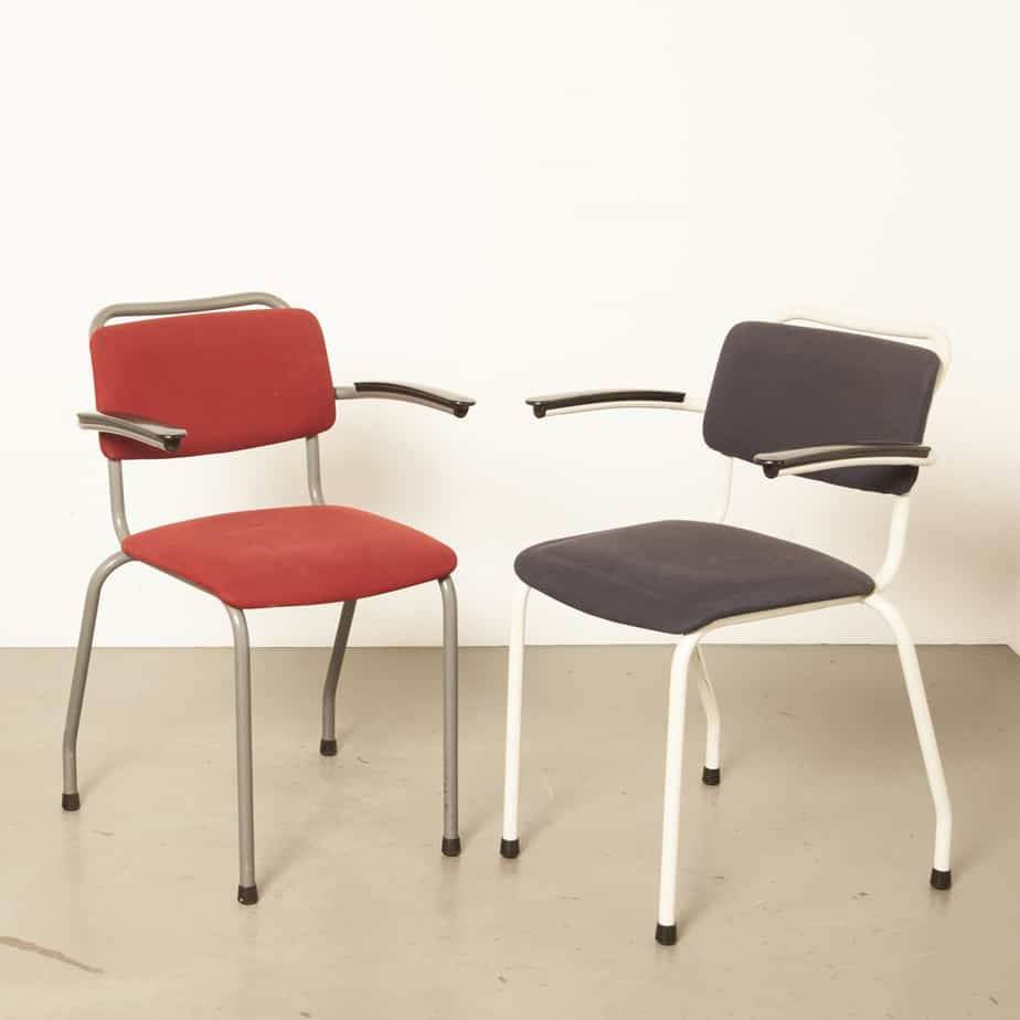 School chair Gispen 206 TH-Delft grey padded