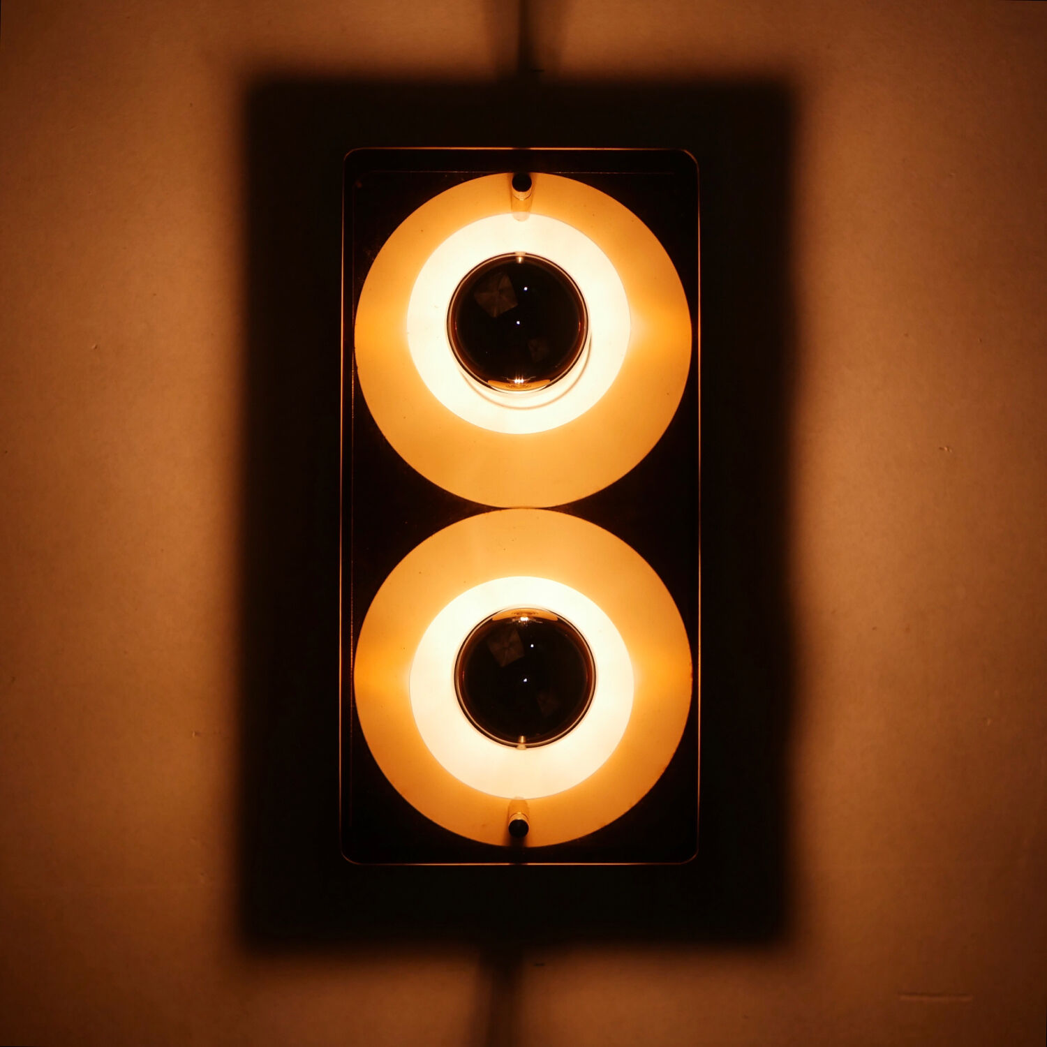 Disco plexi wall lamp by jocelyne trocmé for oxar