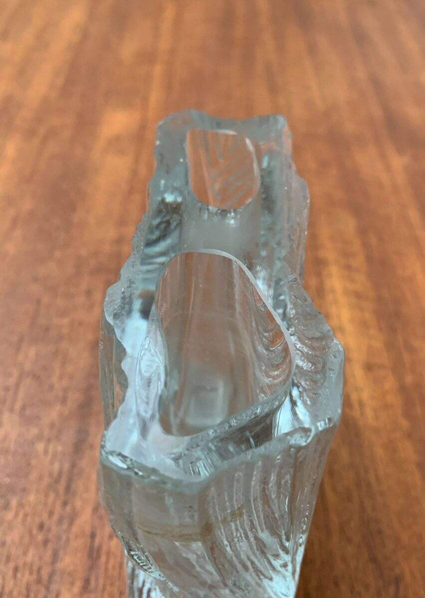 Vintage Glass Block Vase