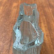 Vintage Glass Block Vase