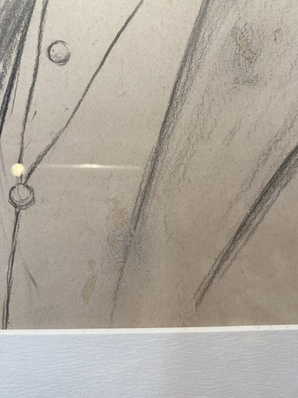 Tableau ancien, portrait d’un gentleman, daté 1928 situé à Naples