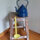 Enameled sheet coffee kettle