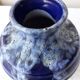 Blue stoneware vase