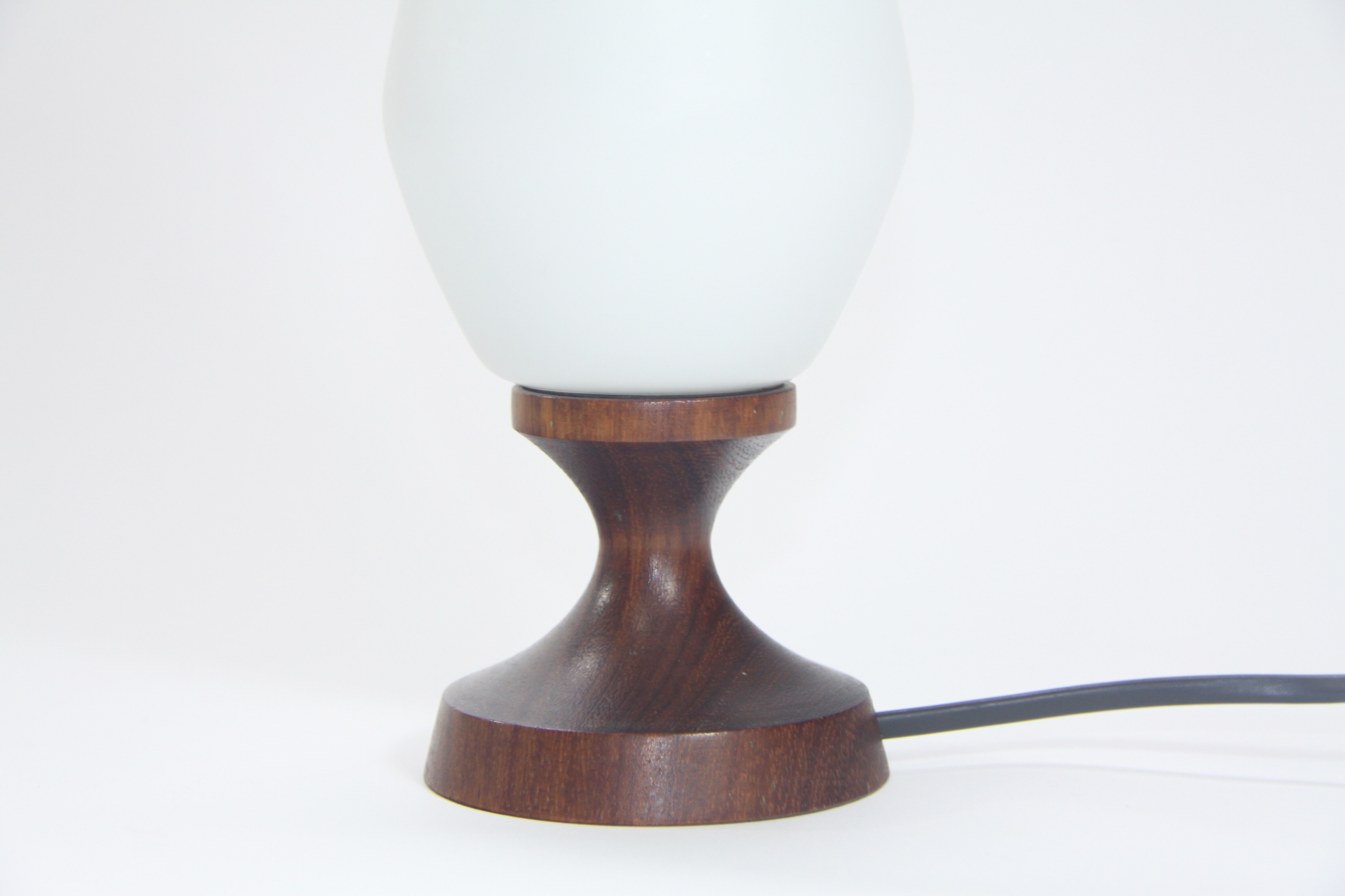 Wood bedside lamp, 1960's