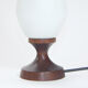 Wood bedside lamp, 1960's