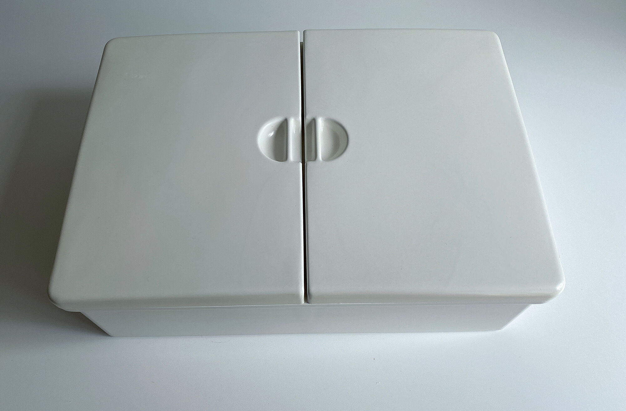 Pharmacy Cabinet Vintage Storage, Italy, 60s, White Melamine