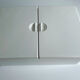 Pharmacy Cabinet Vintage Storage, Italy, 60s, White Melamine