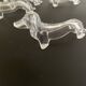 Transparent dachshund knife holder