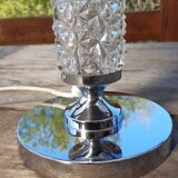 1970 Chiseled Glass Lamp