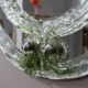 Mid-century round green Murano glass Italian mirror by Mazzega, 1960s