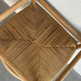 Set of 6 vintage papercord chairs Kurt Ostervig