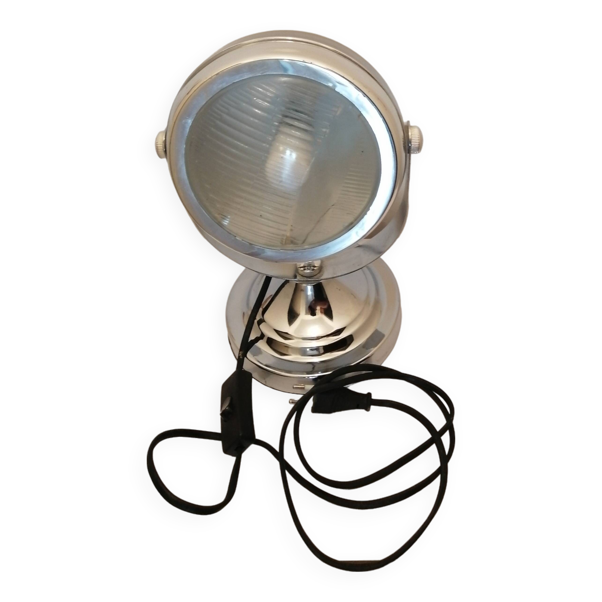 Chrome industrial style headlight lamp
