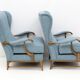 Pair of Paolo Buffa Mid-Century Modern Italian Bouclè Armchairs by Framar
