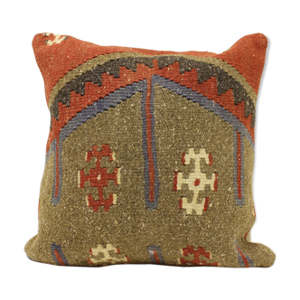 40x40 Cm Kilim Cushion,Vintage Cushion Cover