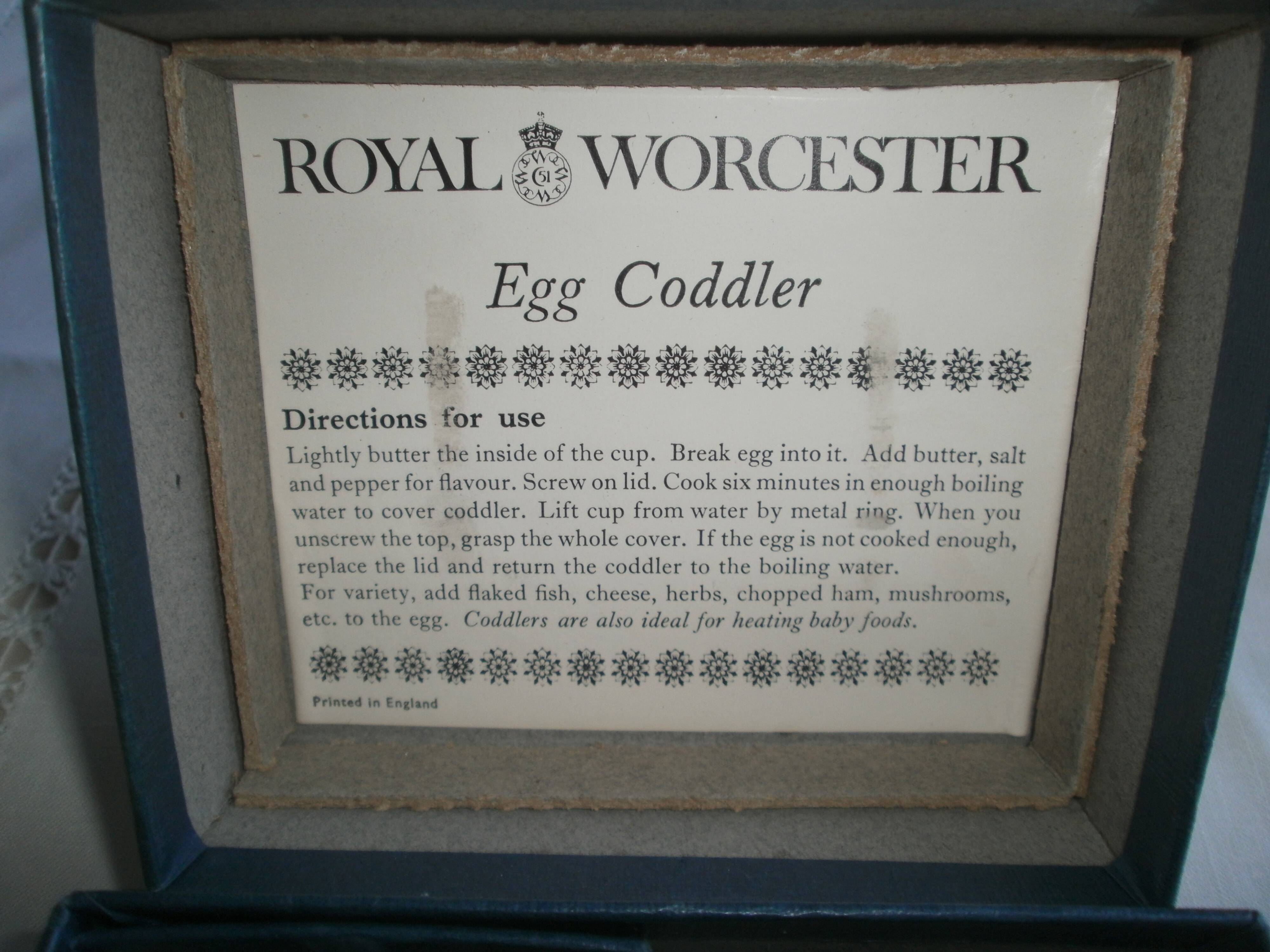 Coquetiers Royal Worcester