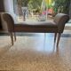 Wood and fabric bench