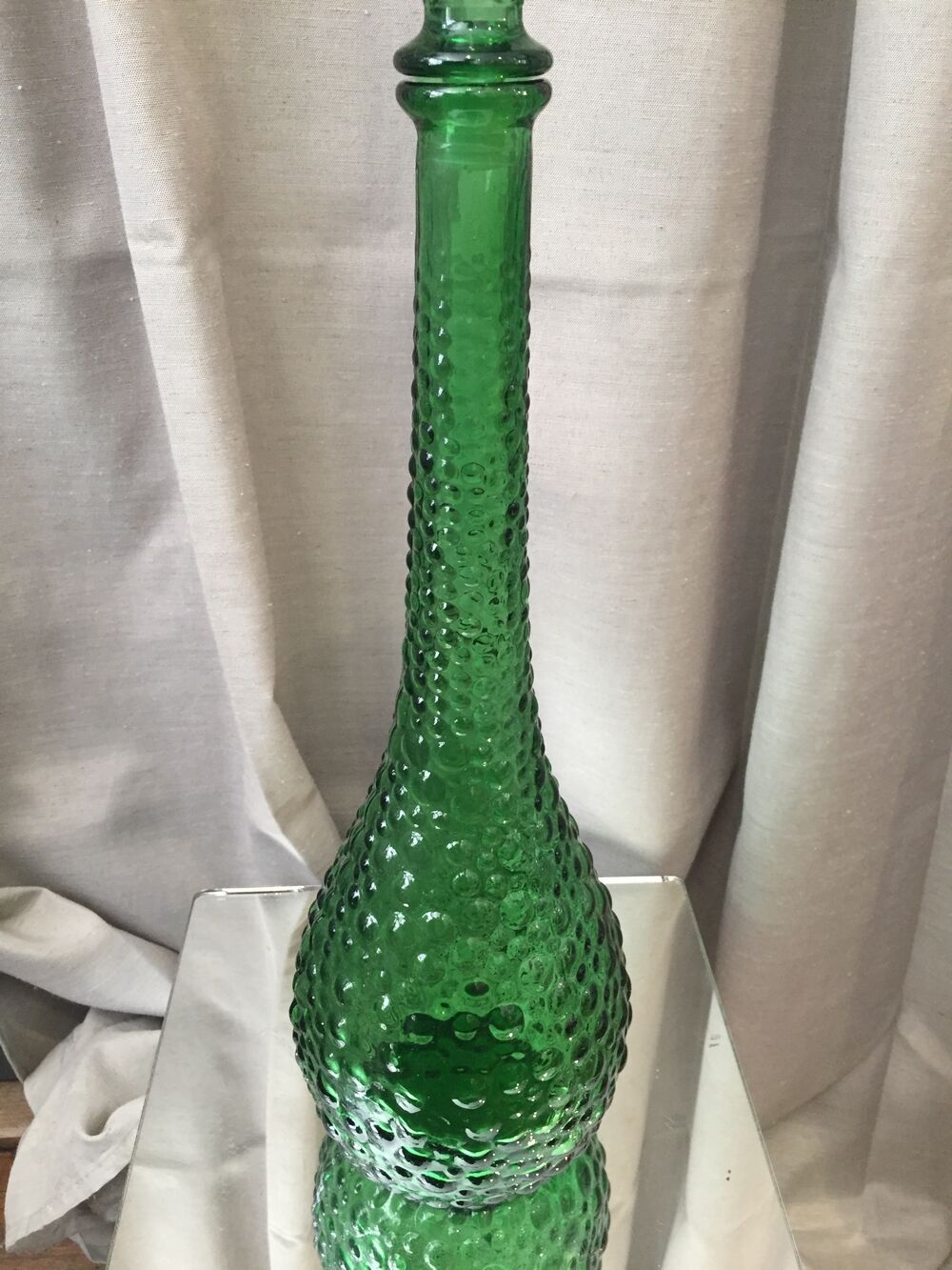 Bottle empoli genie bubble green made in italy