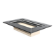Re Quadro Coffee Table in Travertine and Lacquered Wood by Paolo Piva