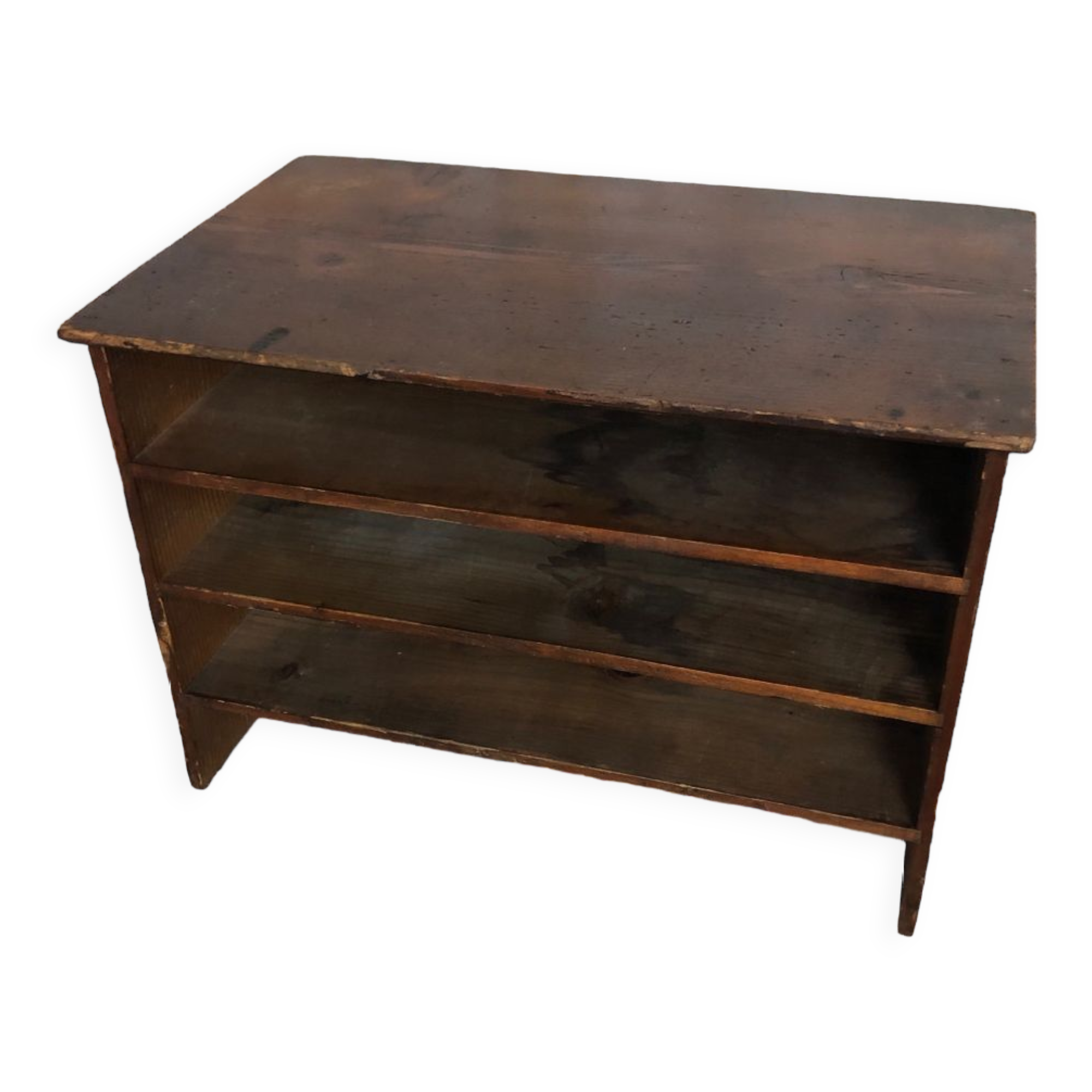 Vintage wood document holder locker#a118