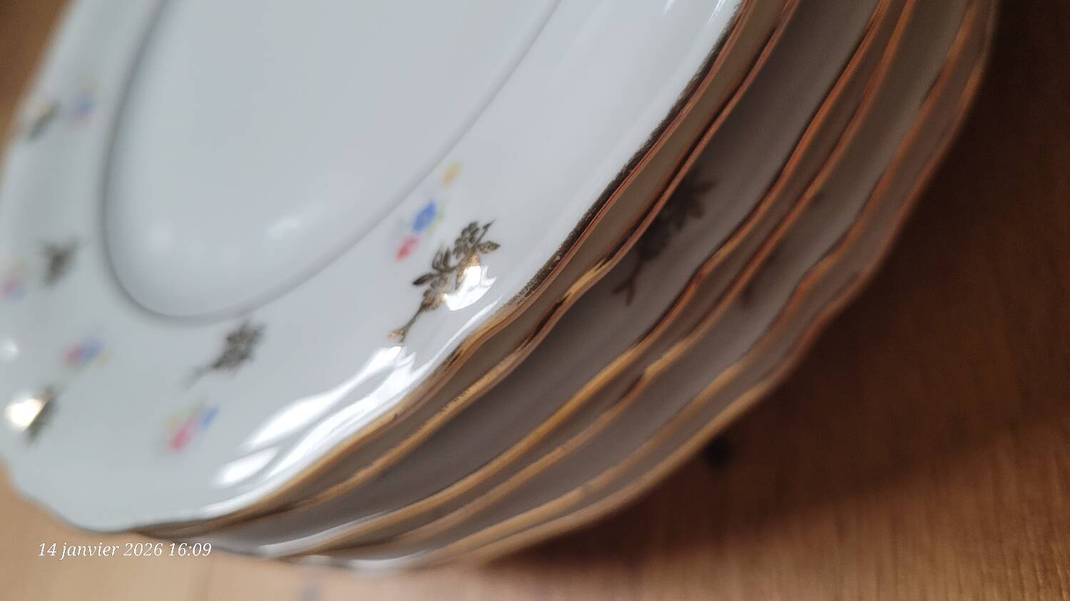 6 antique dessert plates from Bavaria