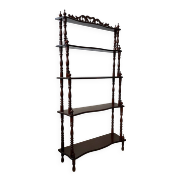 Library - turned wooden shelf