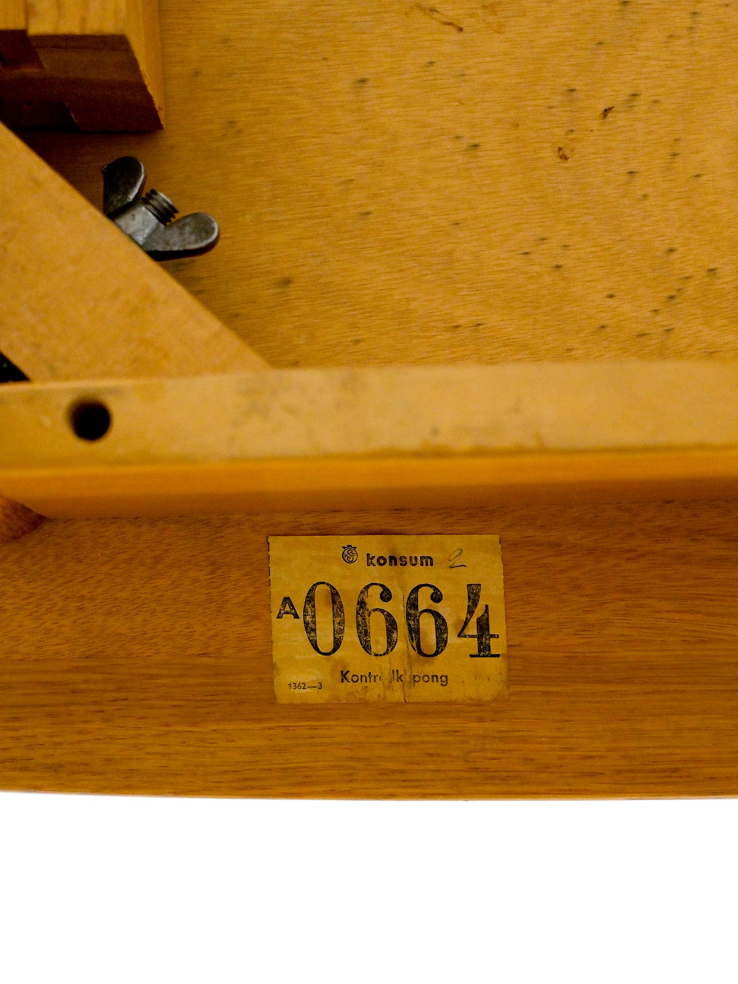 Vintage extendable teak and oak table