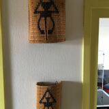 Appliques en osier 1960