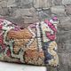 Vintage Berber kilim cushion cover: Moroccan wool cushion 60x40cm