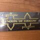 Wooden yew timbered bench stamped Reynolds of Ludlow, circa 1960
