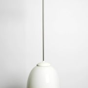 Beautiful large original Mid Century Bauhaus opal glass ceiling lamp