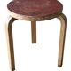 Alvar Aalto Artek Stool 60 Finland 1950s Vintage Birch Original Patina